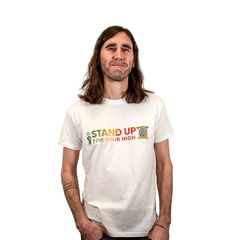 Мужская футболка Stand Up, белая (SwS), Фасовка: 1